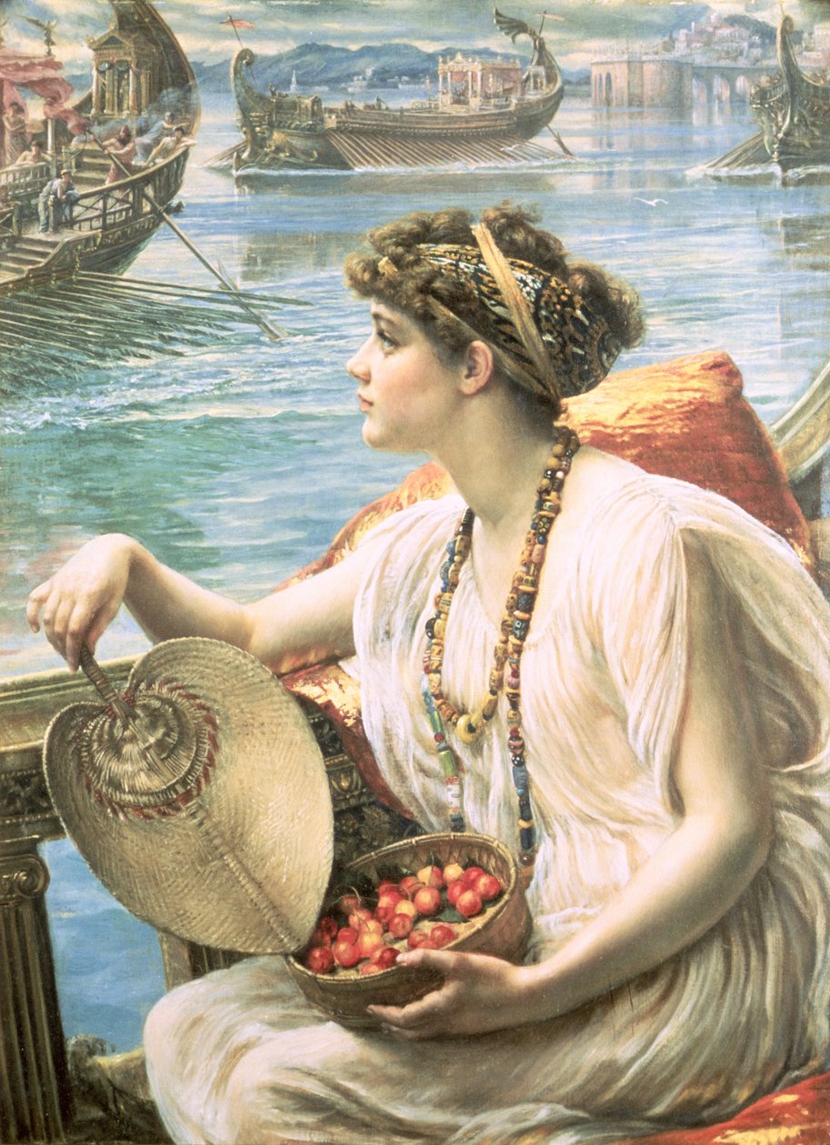 Una carrera de barcos romana de Edward John Poynter
