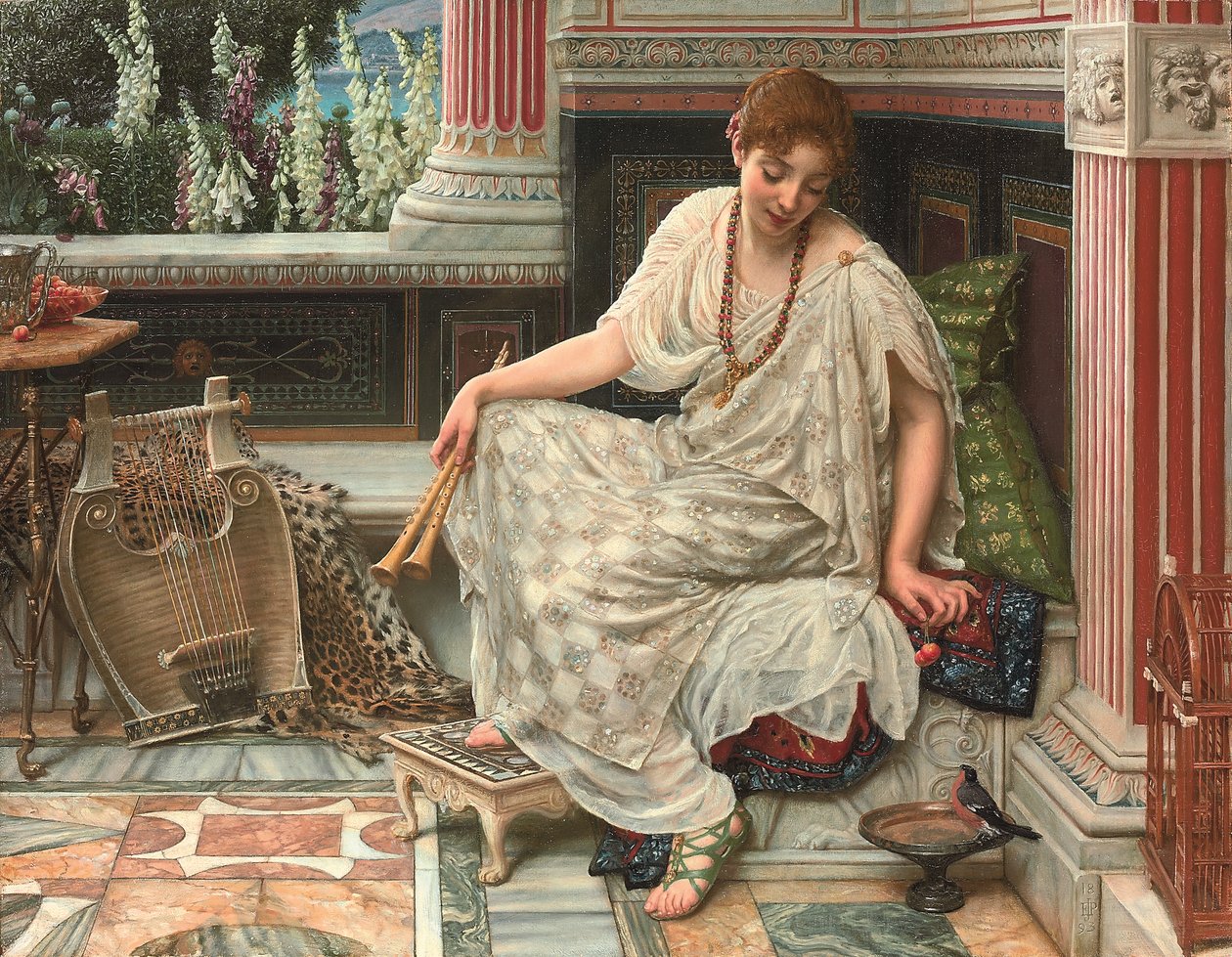 Cloe. Dulcis docta modos et citharae sciens (óleo sobre lienzo) de Edward John Poynter