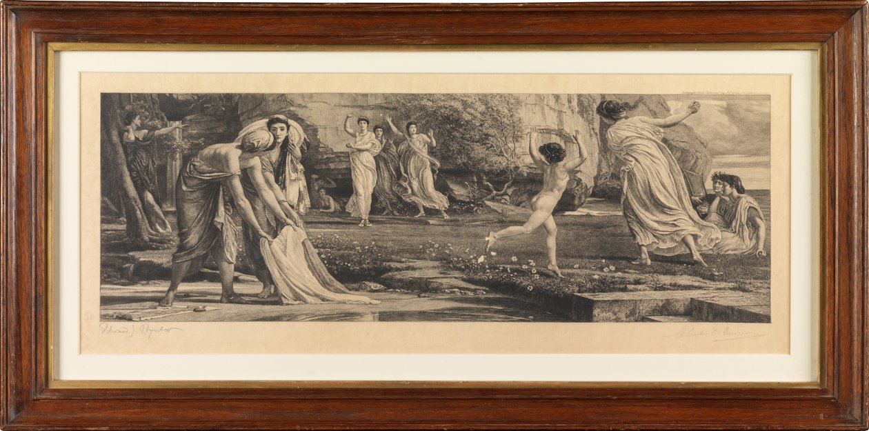 Nausicaa y sus doncellas de Edward John Poynter