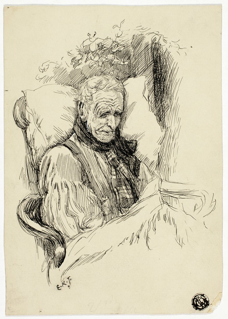 Anciano moribundo de Edward Killingworth Johnson