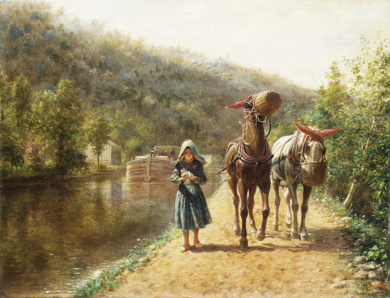 En el camino de sirga de Edward Lamson Henry