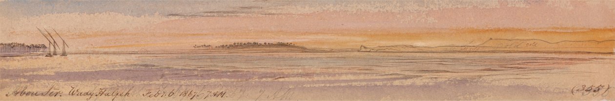 Abu Seer, Wady Halfeh de Edward Lear