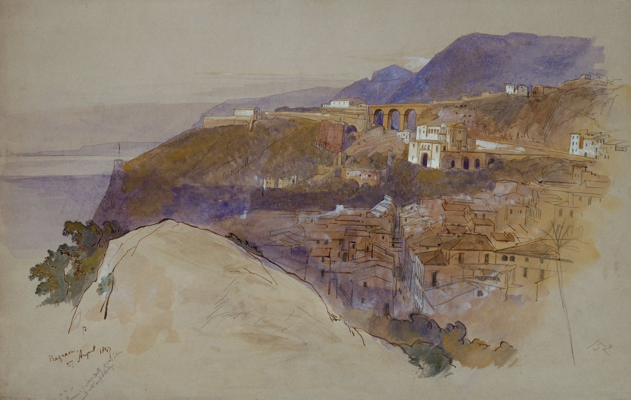 Bagnara sobre el Estrecho de Mesina de Edward Lear