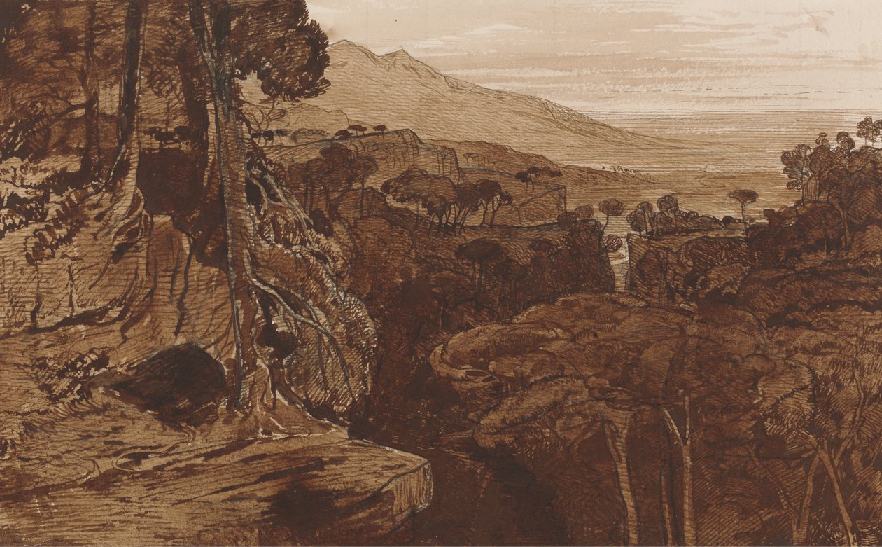 Bavella, Córcega, c.1868 de Edward Lear