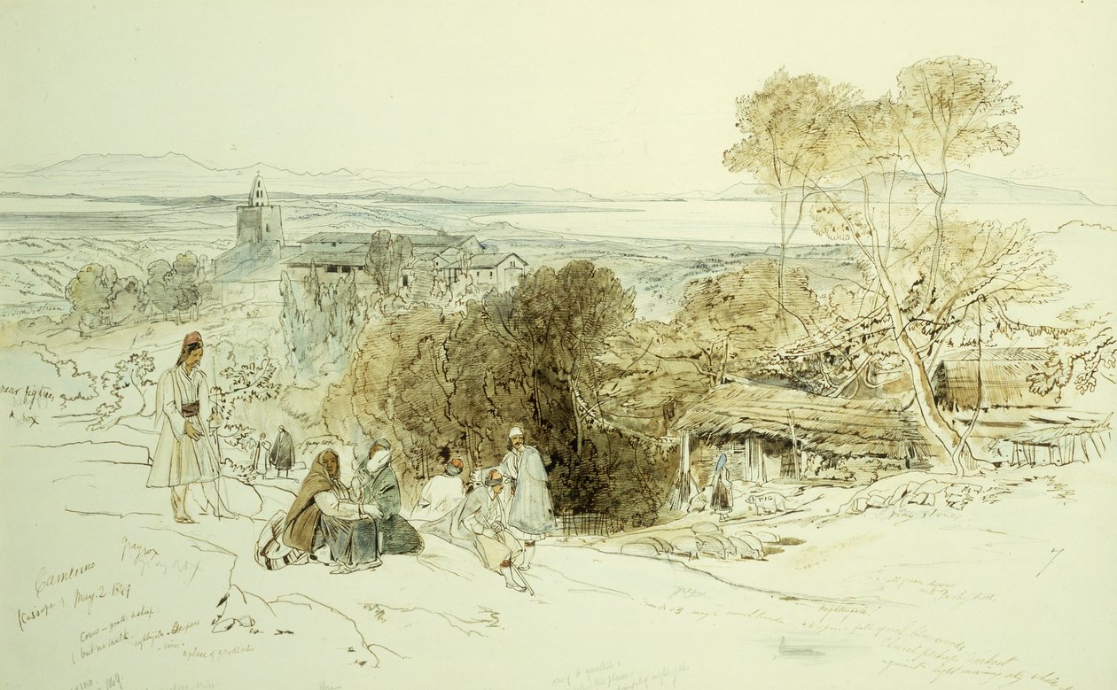 Camerino, 1849 de Edward Lear