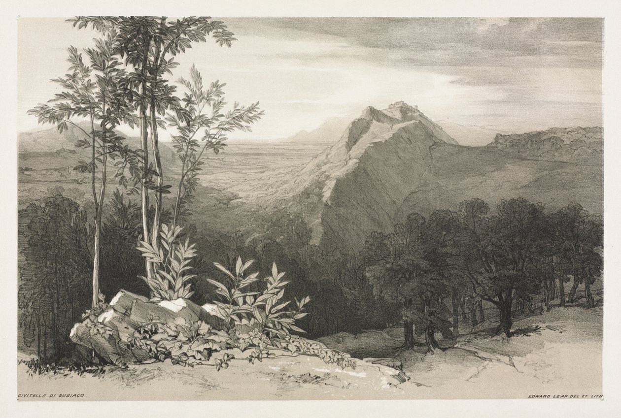 Civitella di Subiaco de Edward Lear