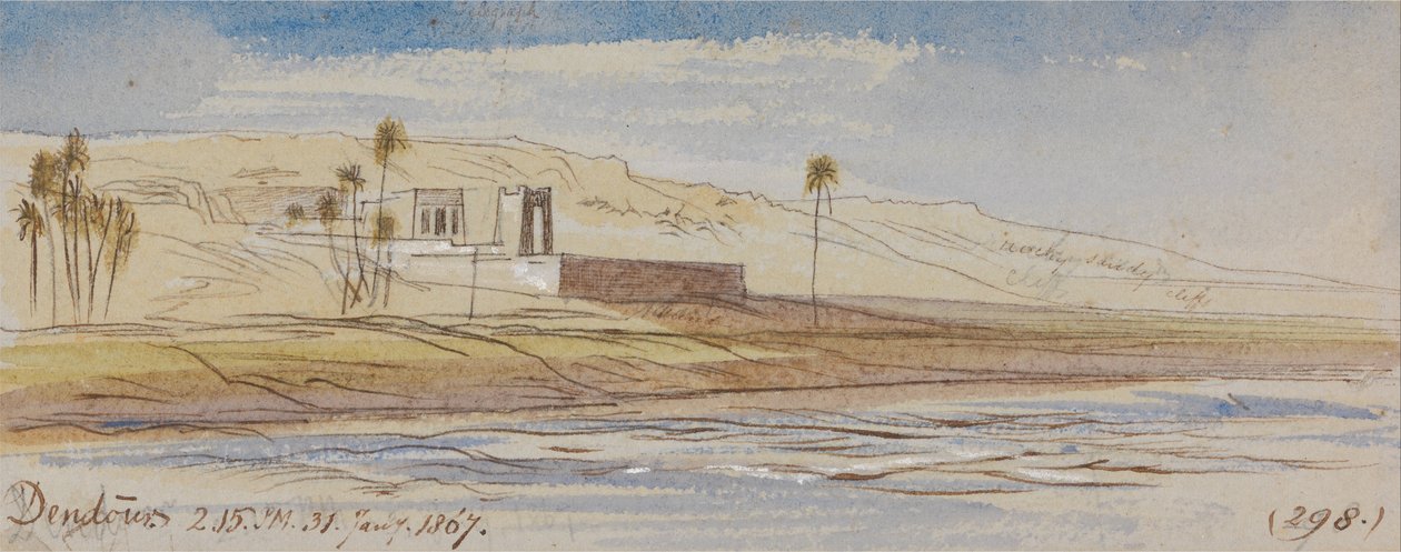 Dendour, 14h15, 31 de enero de 1867 (298) de Edward Lear