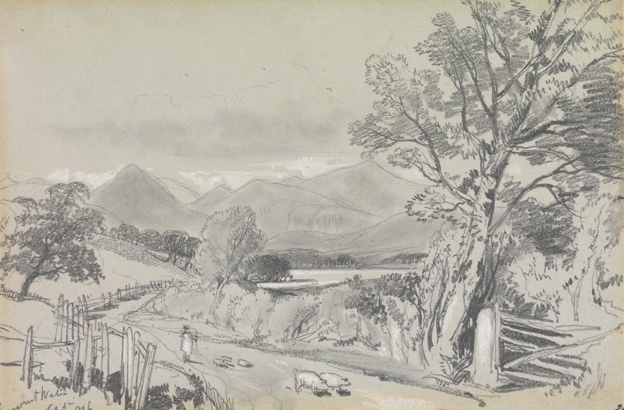 Derwentwater, septiembre de 1836 de Edward Lear