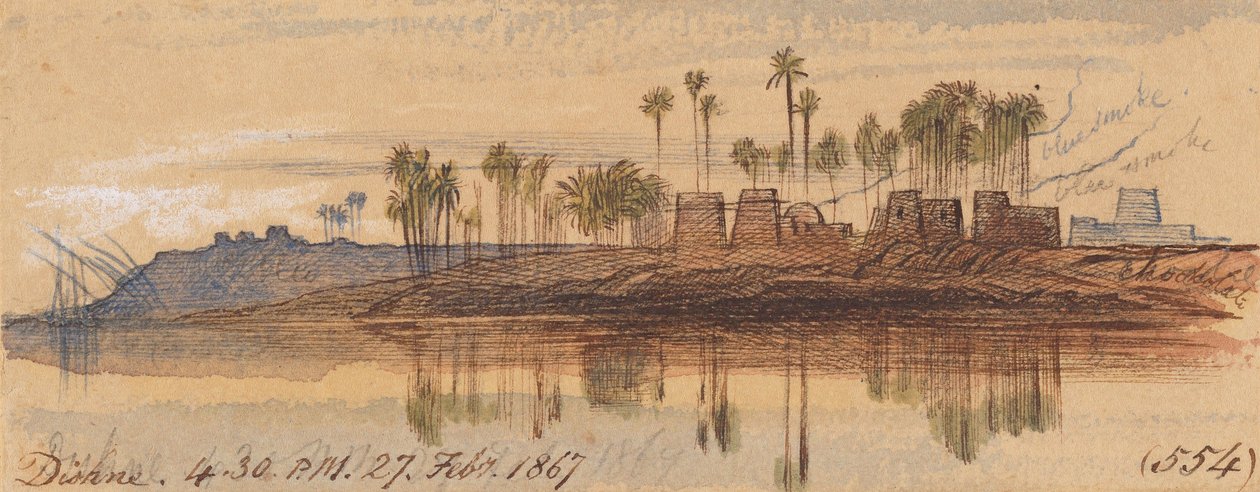 Dishne; 16:30 h, 27 de febrero de 1867 (554) de Edward Lear