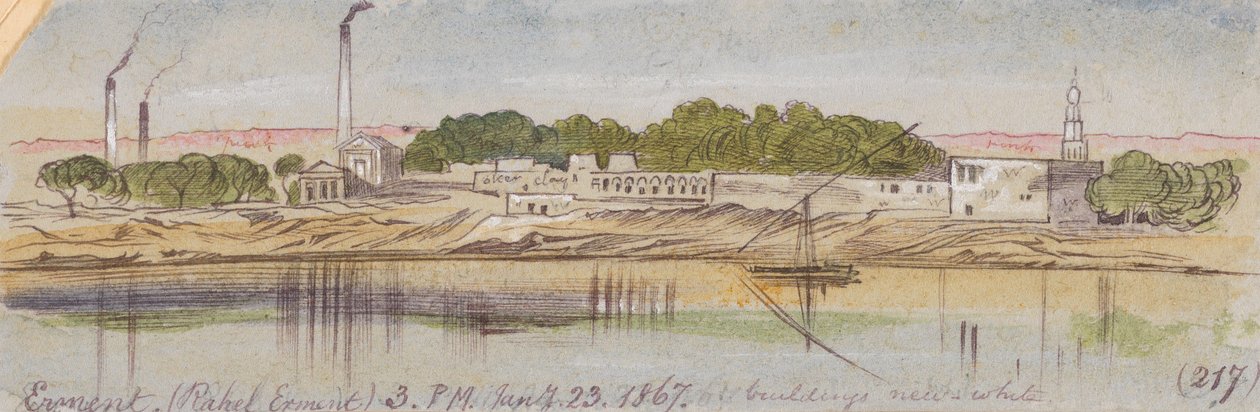 Erment (Rahel Erment); 15:00 h, 23 de enero de 1867 (217)j de Edward Lear