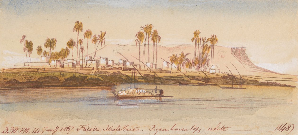 Faiou Nesle Faiou; 15:30 h, 14 de enero de 1867 (148) de Edward Lear
