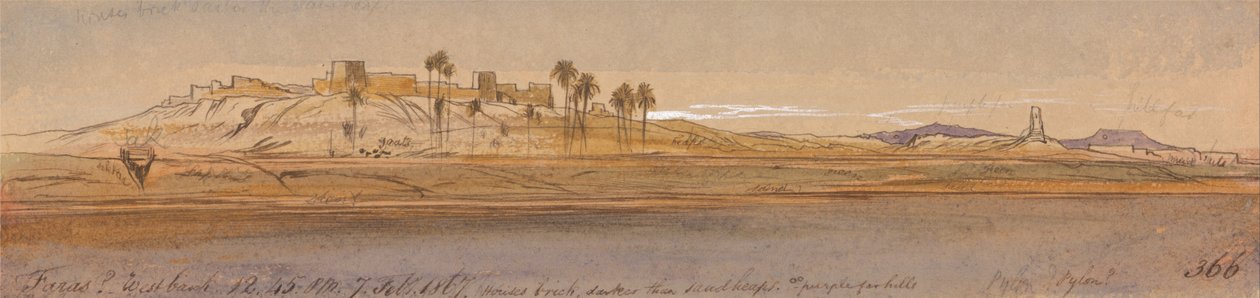 Faras Cisjordania de Edward Lear