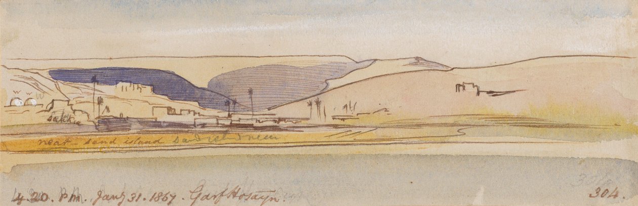 Garf Hosayn; 16:20 h, 31 de enero de 1867 (304) de Edward Lear