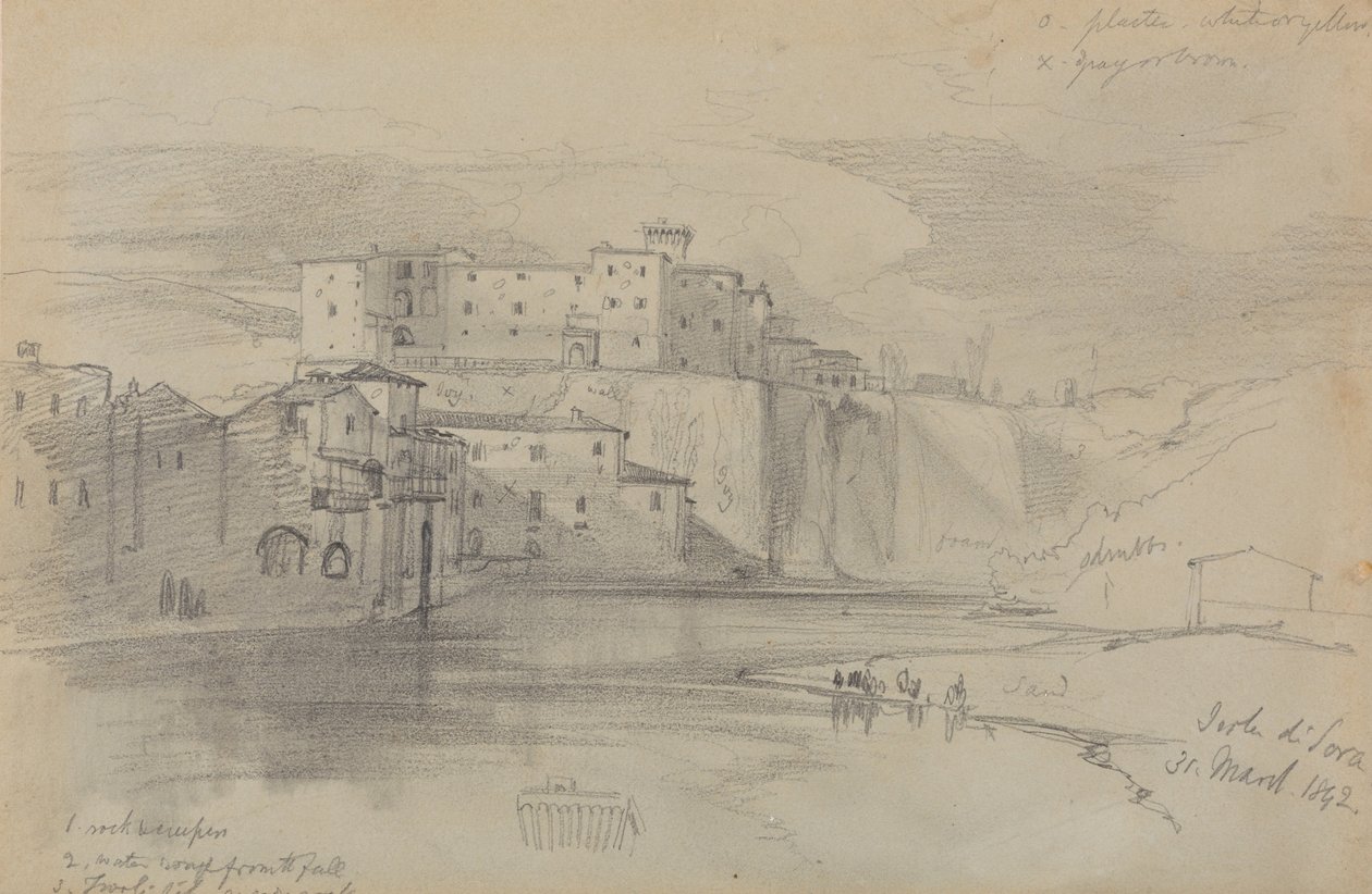 Isla de Sora, 31 mar. 1842 de Edward Lear