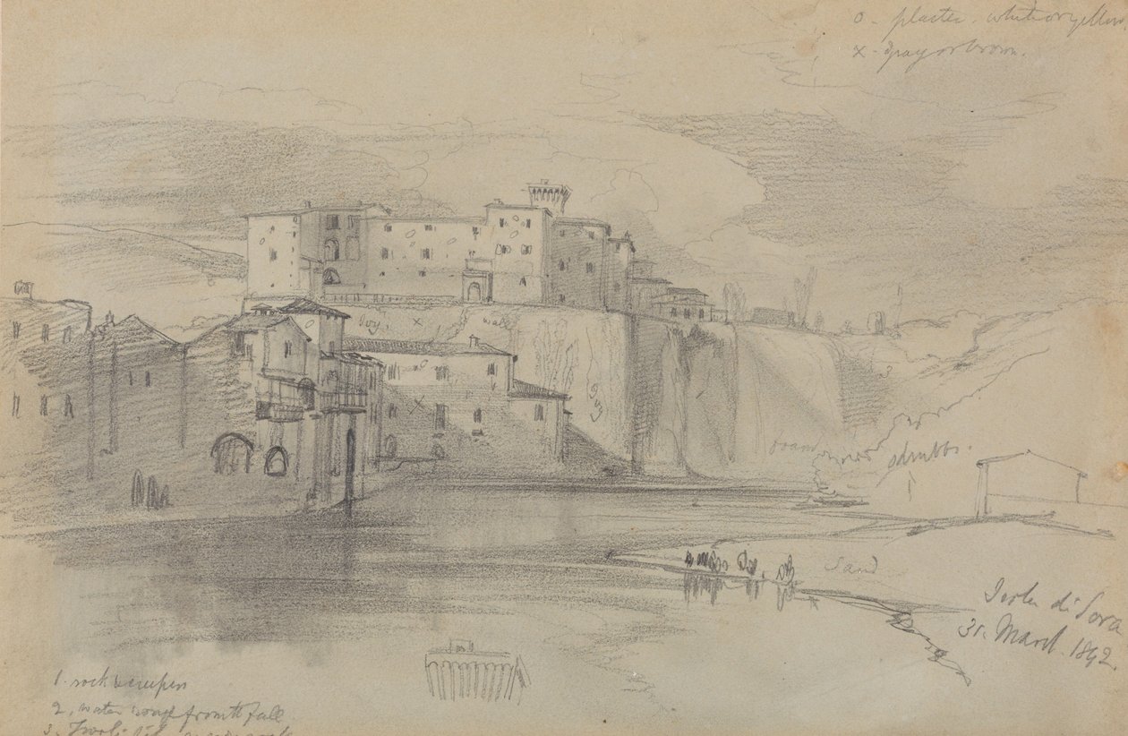 Isla de Sora, 31 de marzo de 1842 de Edward Lear