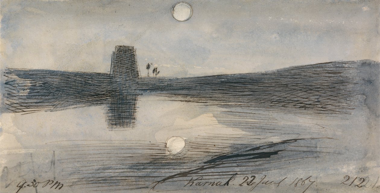Karnak, 21:30 h, 22 de enero de 1867 (212) de Edward Lear