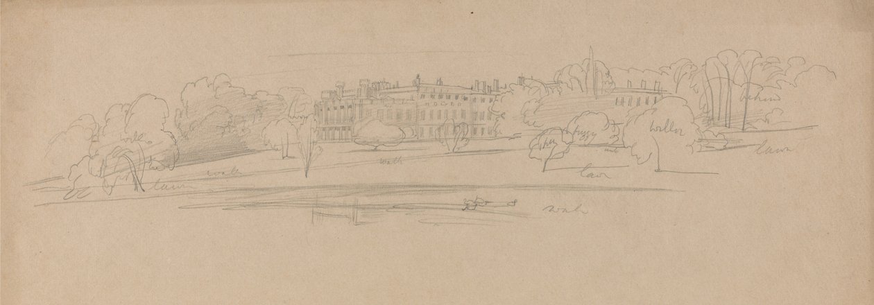 Knowsley Hall de Edward Lear