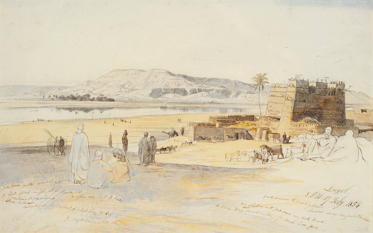 Luxor, 17 de febrero de 1854 de Edward Lear