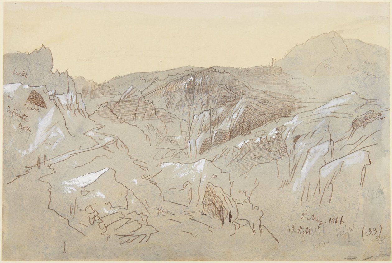 Montañas de Dalmacia de Edward Lear