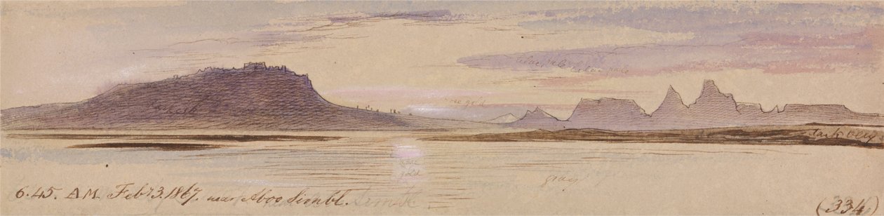 Cerca de Abu Simbel de Edward Lear