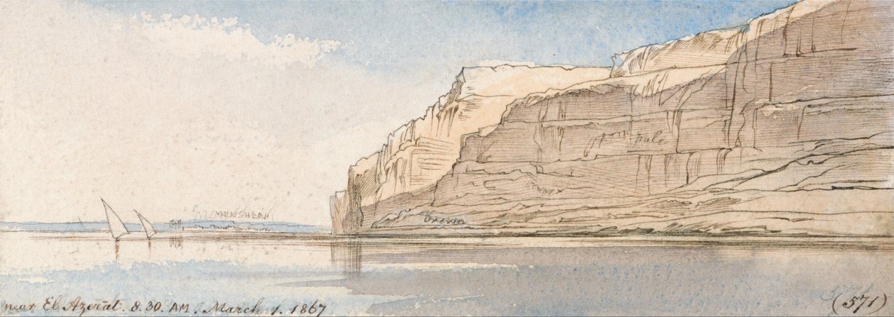 Cerca de El Azerat de Edward Lear