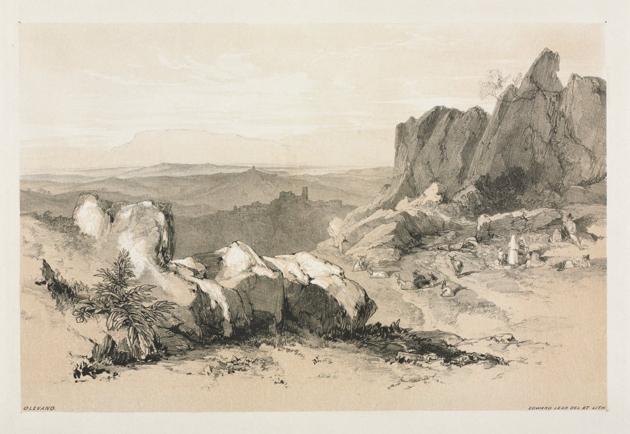 Olevano de Edward Lear