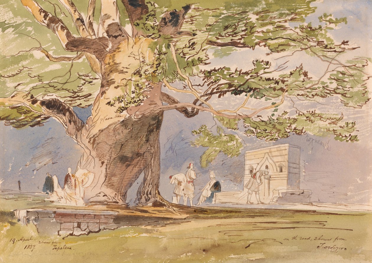 En la carretera, a dos horas de Tepelene, 19 de abril de 1857 de Edward Lear