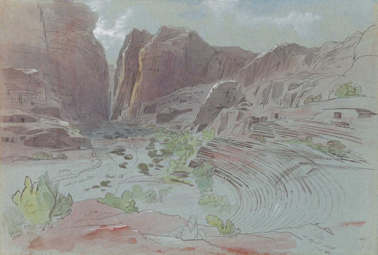Petra, 14 de abril de 1858 de Edward Lear
