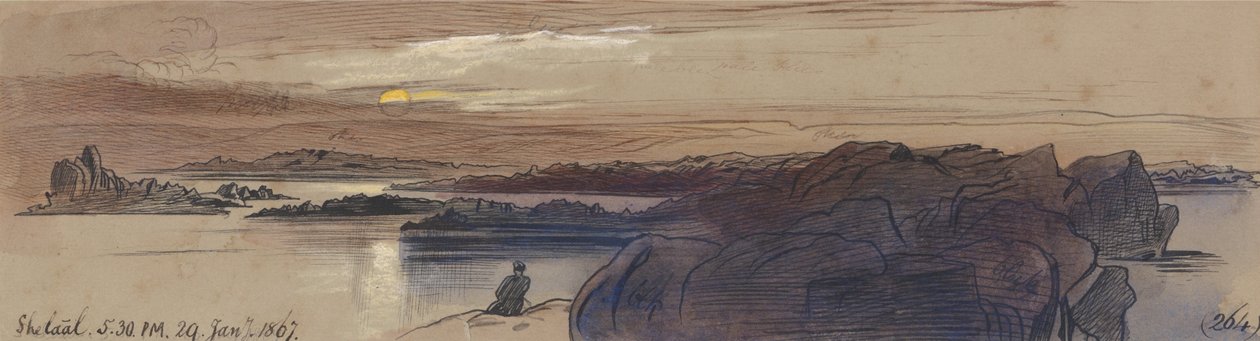 Shelaal, 5:30 am, 29 Enero 1867 (264) de Edward Lear
