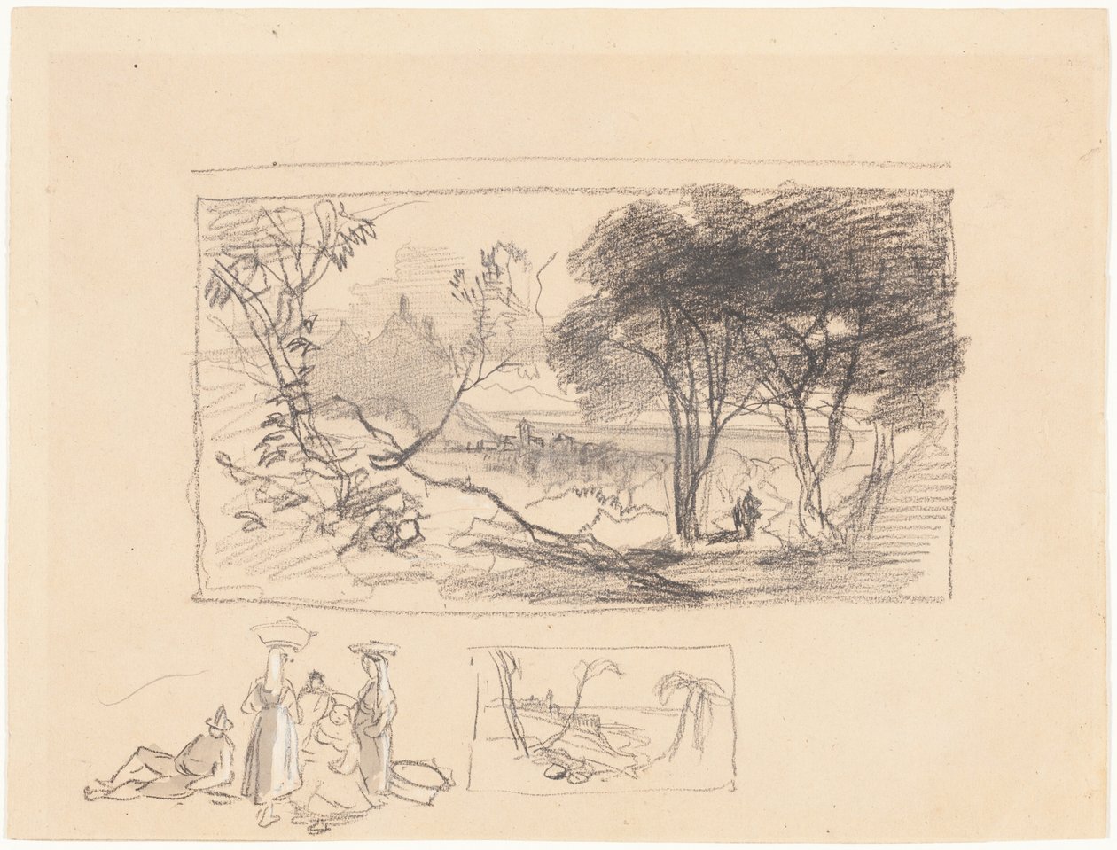 Bocetos en Italia [anverso] de Edward Lear