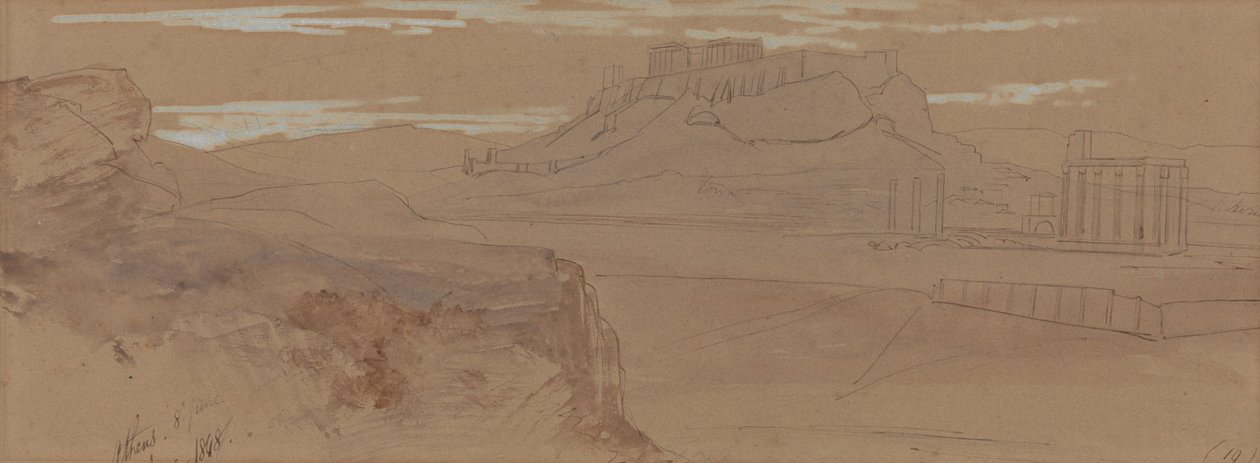 Bocetos de Atenas de Edward Lear