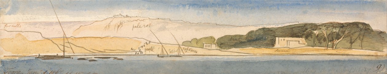 Toara, 11:15 a.m., 1 de enero de 1867 (9) de Edward Lear