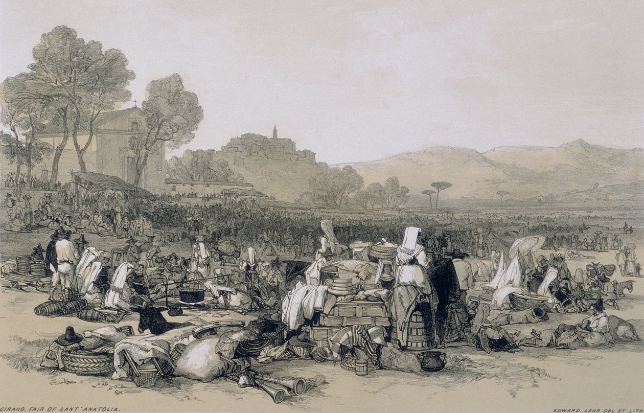 Vistas de Roma y sus Alrededores: Feria de Sant