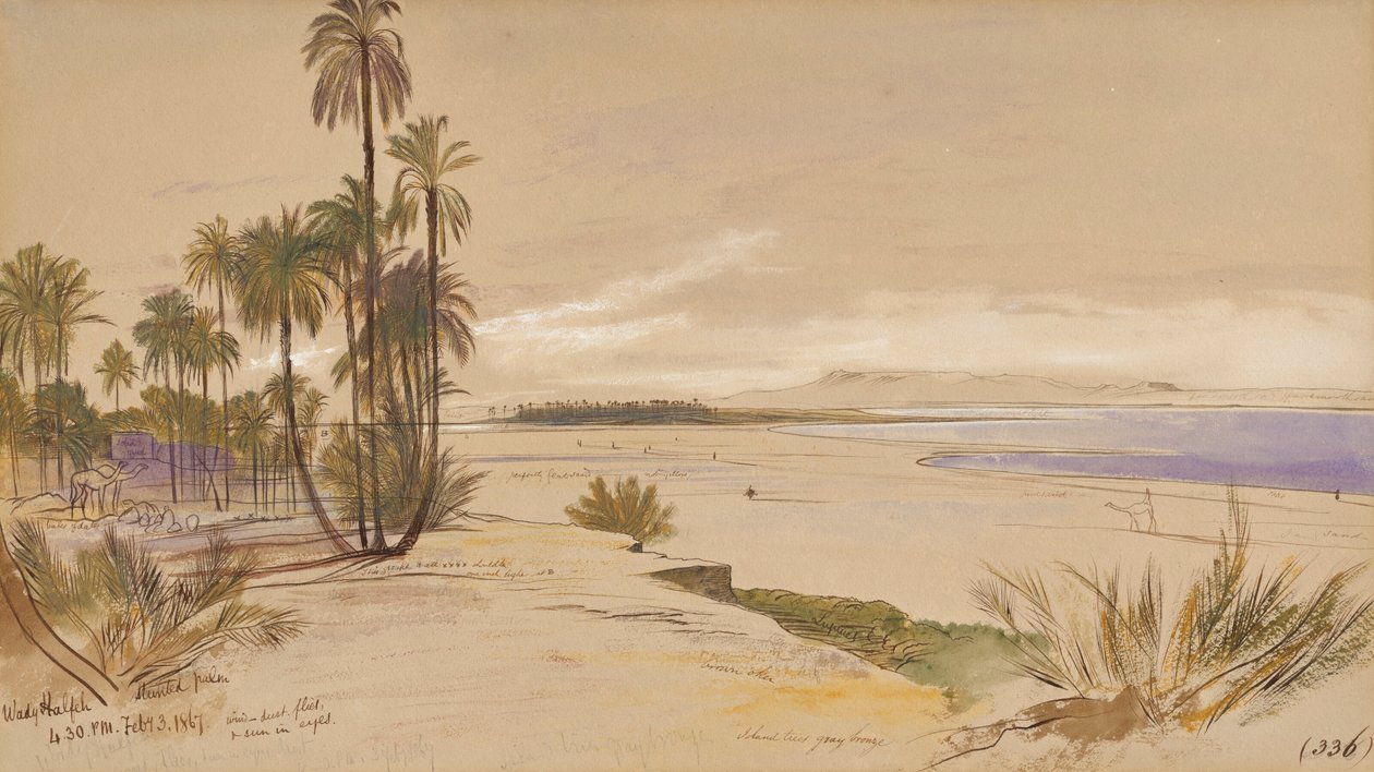 Wadi Halfa, Sudán de Edward Lear