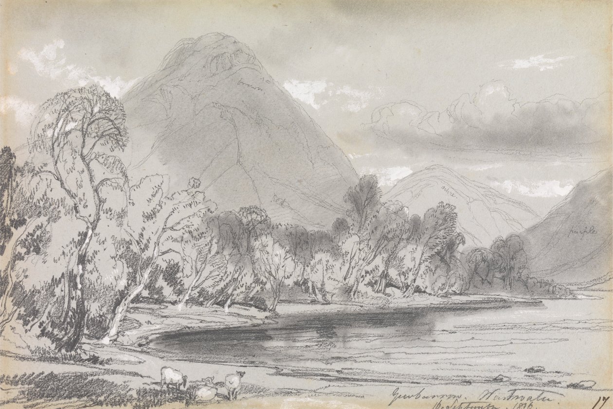Yewbarrow, Wastwater, 16 de septiembre de 1836 de Edward Lear
