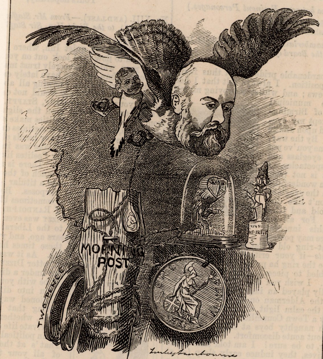 Algernon Borthwick, primer Barón Glenesk (1830-1908) de Edward Linley Sambourne