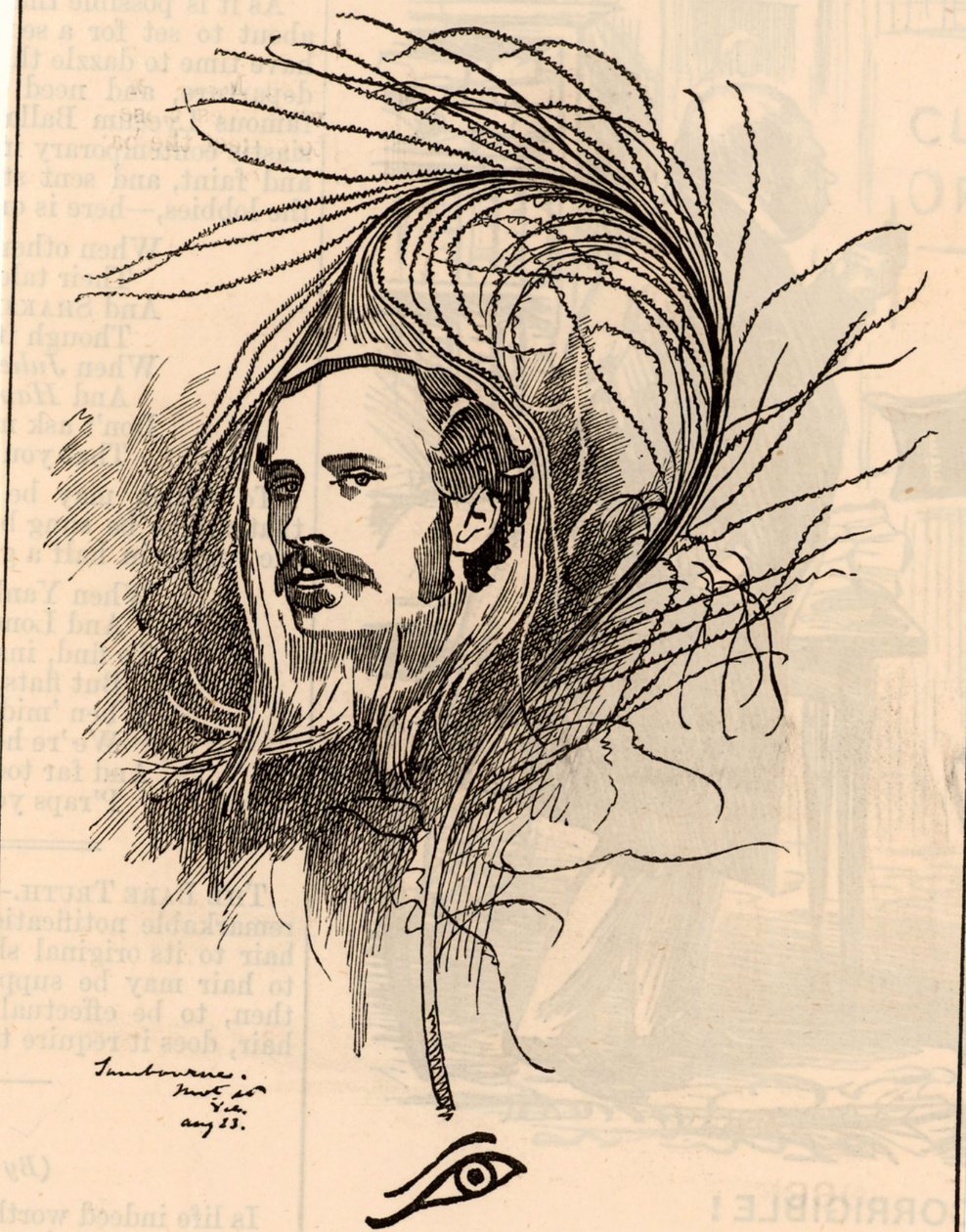 Caricatura de Ellis Ashmead-Bartlett de Edward Linley Sambourne