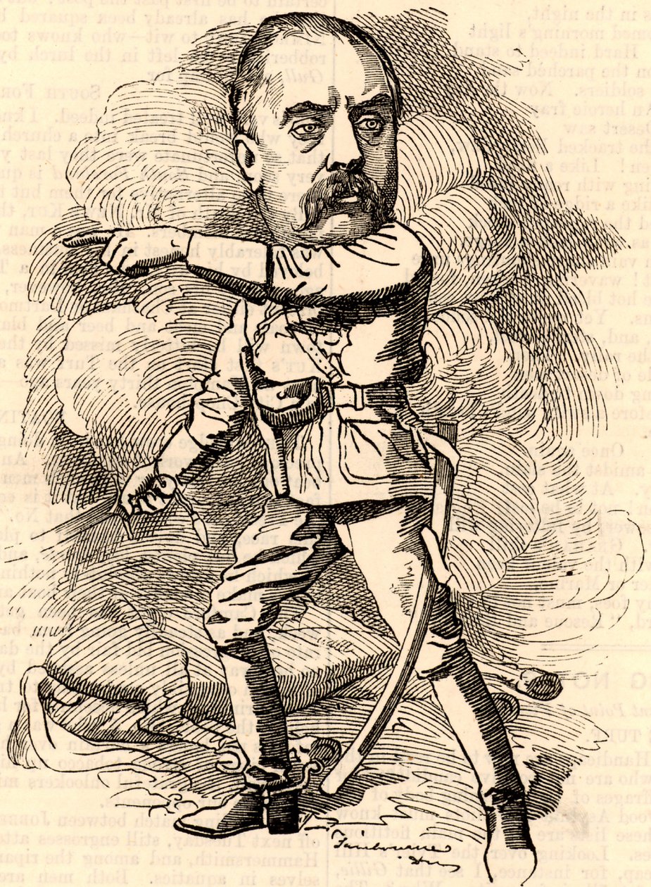 Gerald Graham (1831-1899) Oficial del ejército inglés que sirvió en la Real Maestranza de Ingenieros. de Edward Linley Sambourne