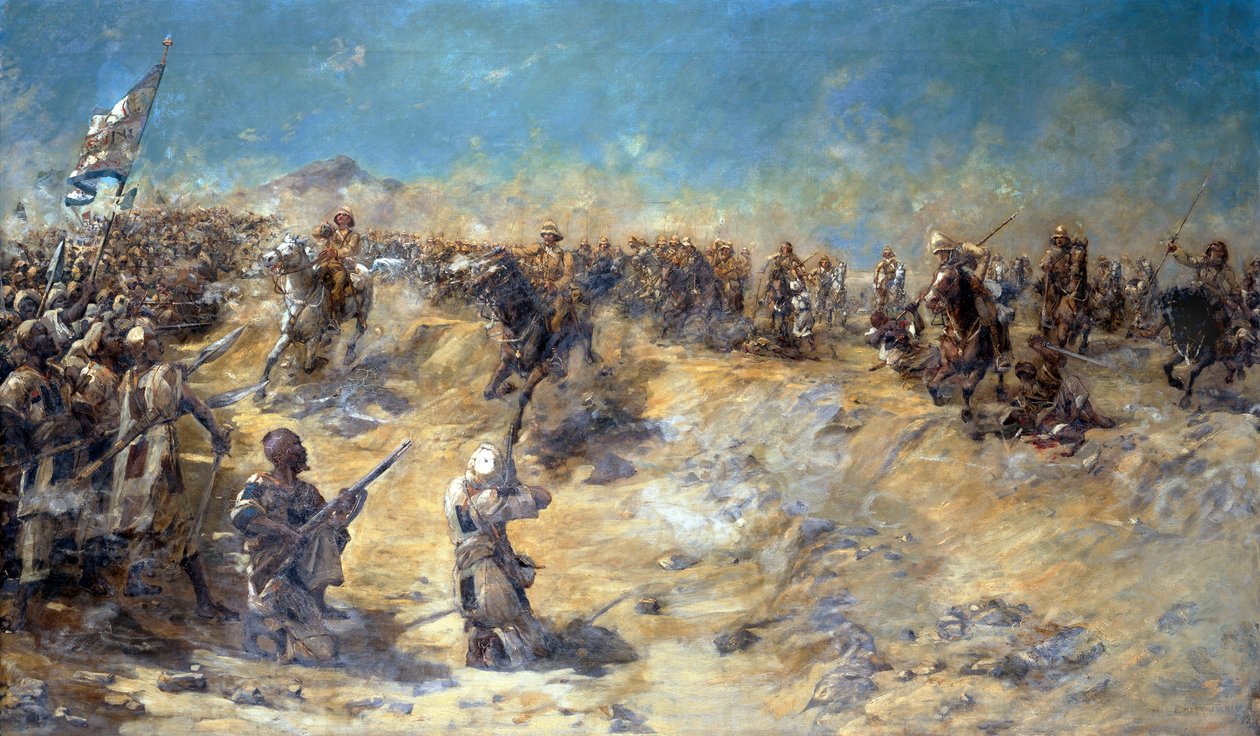 Carga de los 21º Lanceros en la Batalla de Omdurman el 2 de septiembre de 1898, 1899 de Edward Matthew Hale