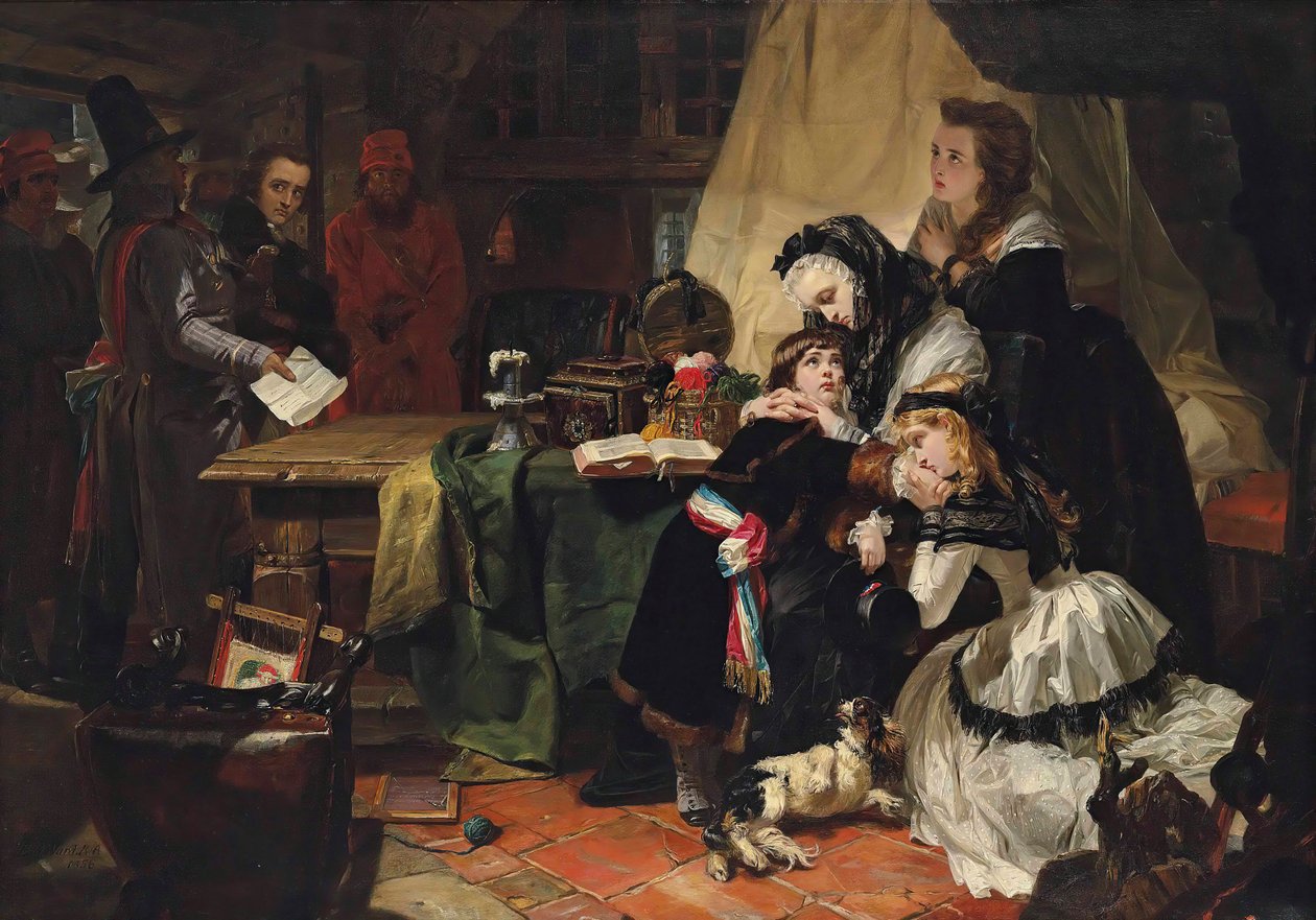 La última despedida de María Antonieta y su hijo, 1856 de Edward Matthew Ward