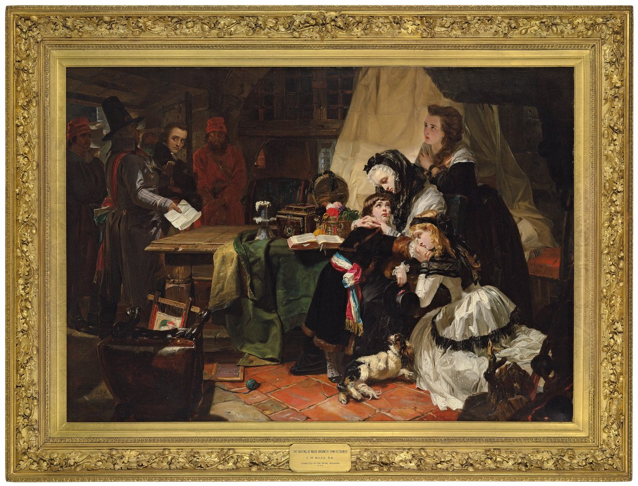 La última despedida de María Antonieta y su hijo, 1856 de Edward Matthew Ward