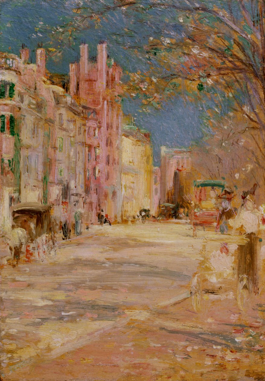 Escena callejera de Boston (Boston Common) de Edward Mitchell Bannister