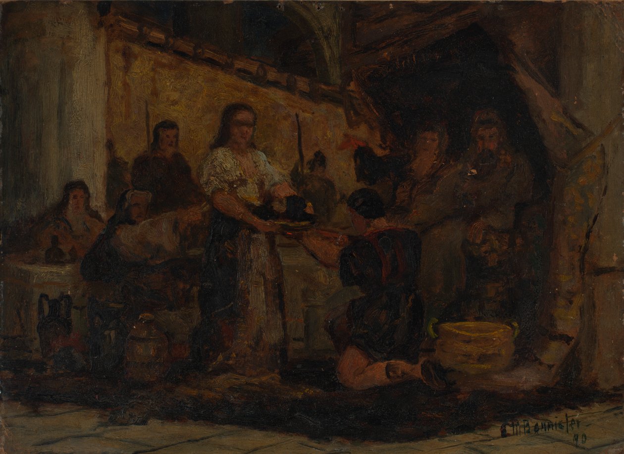 Salomé Recibiendo la Cabeza de Juan el Bautista de Edward Mitchell Bannister