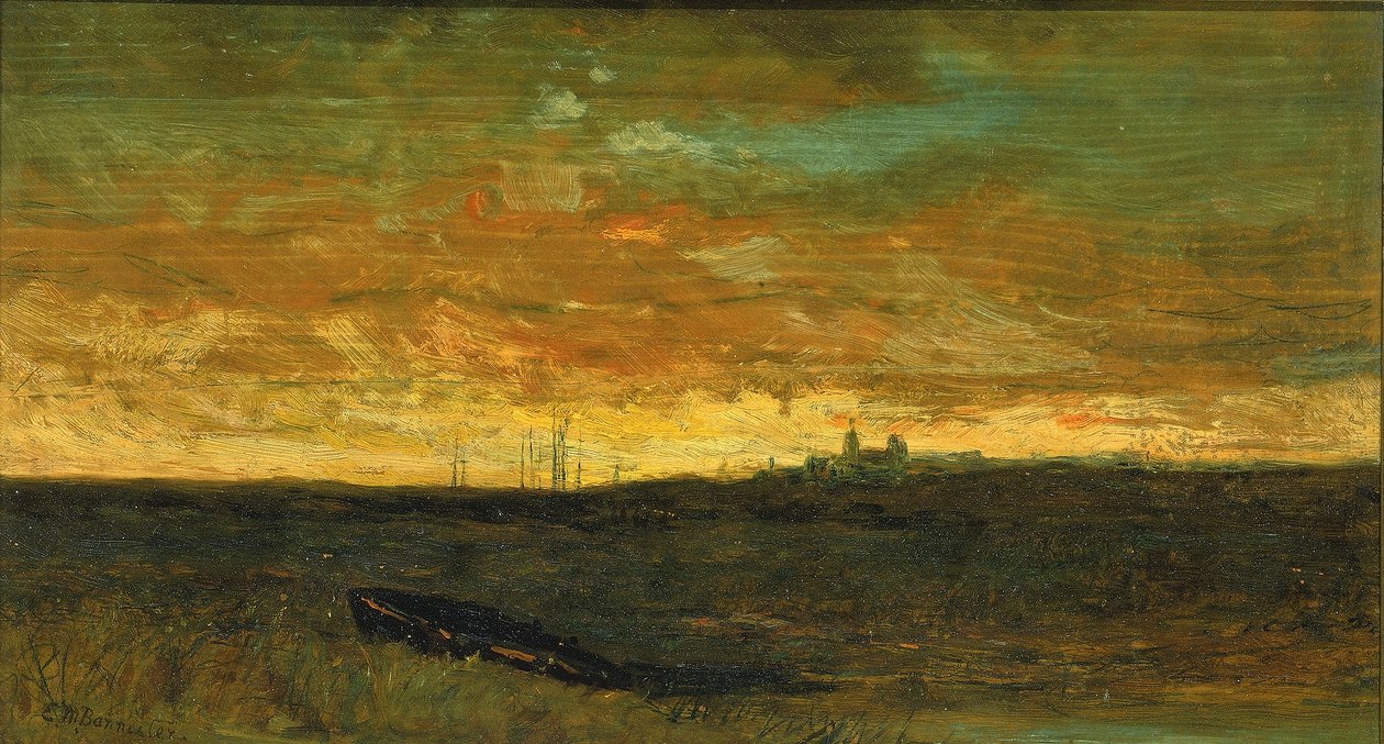Escena del atardecer de Edward Mitchell Bannister