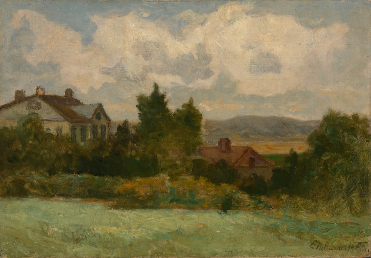 Casas y Árboles sin Título, 1898 de Edward Mitchell Bannister