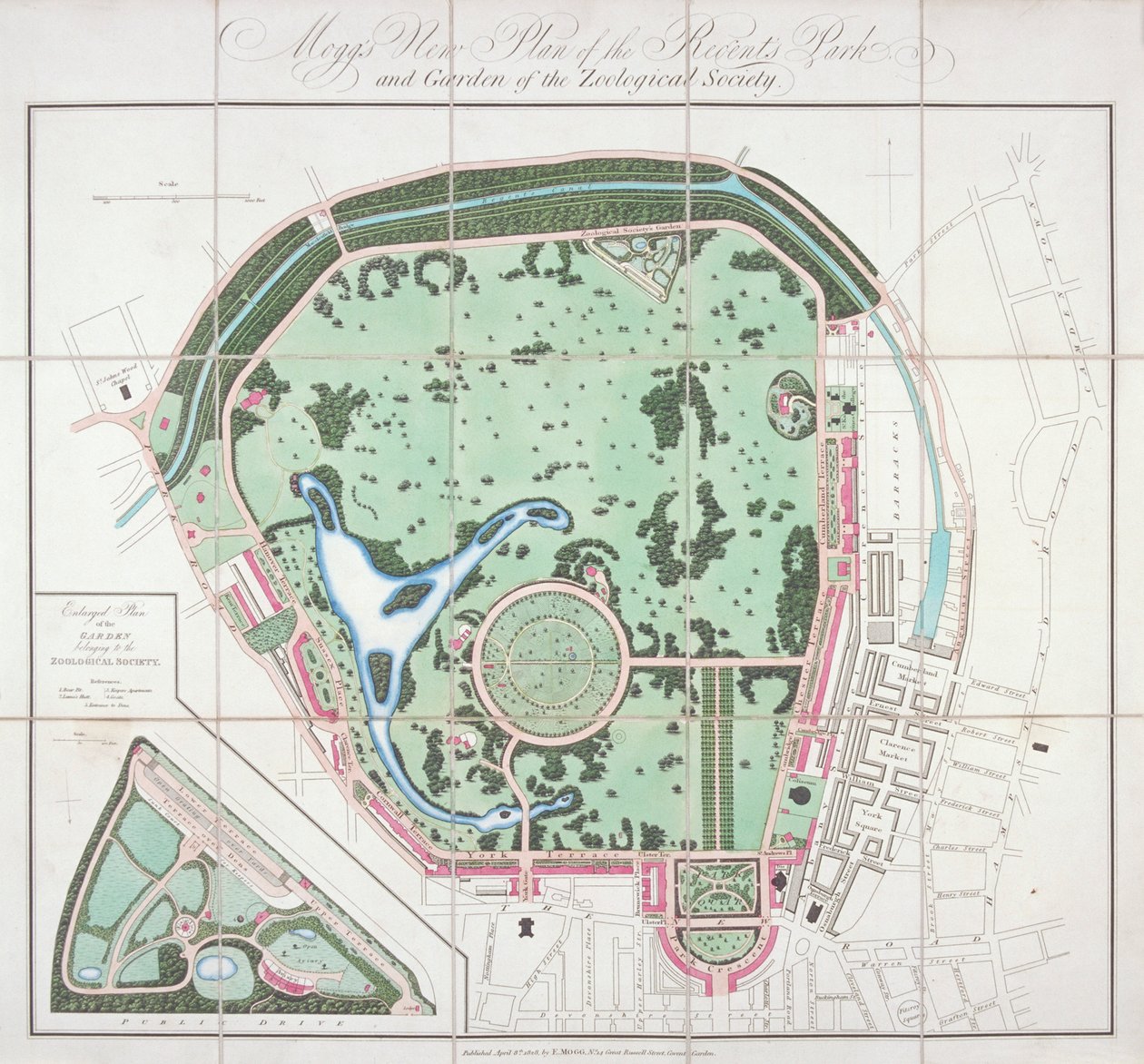 Plano de los Jardines Zoológicos, Regent