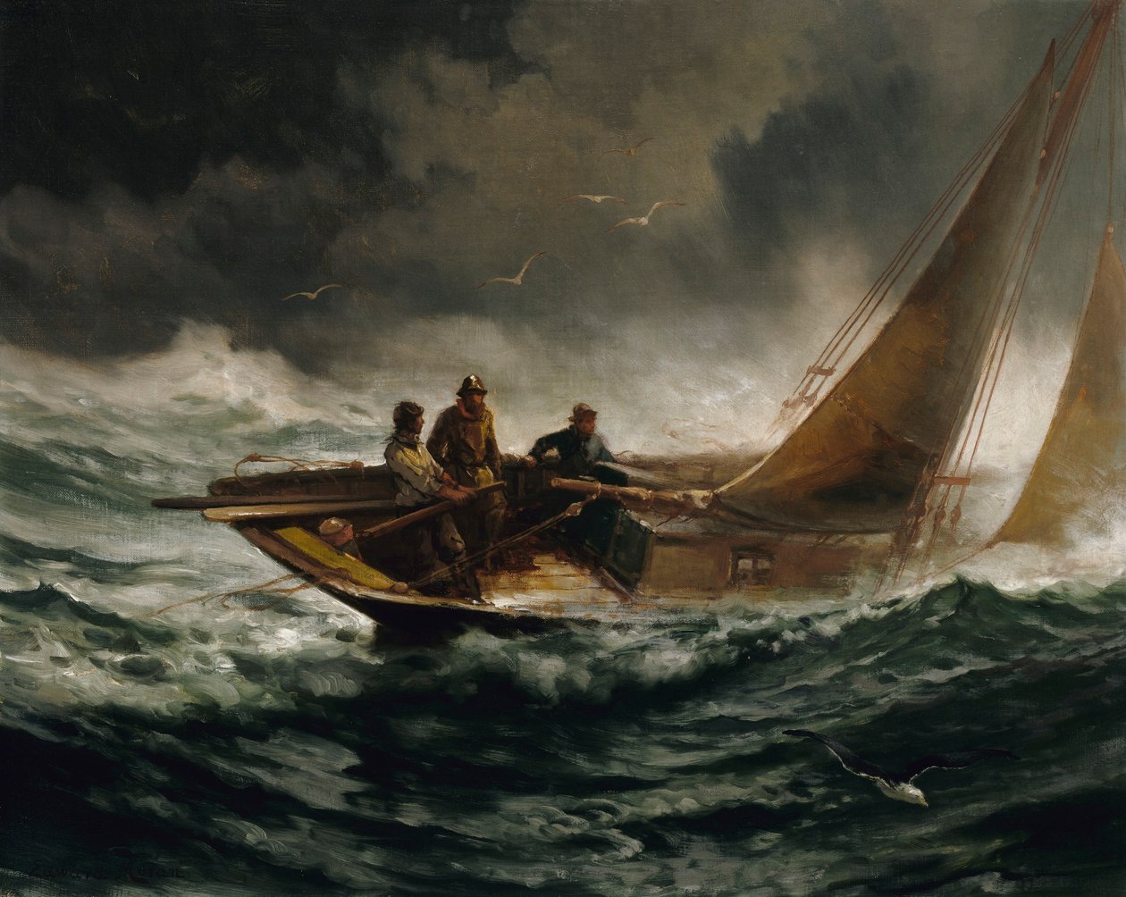 Capear un vendaval de Edward Moran