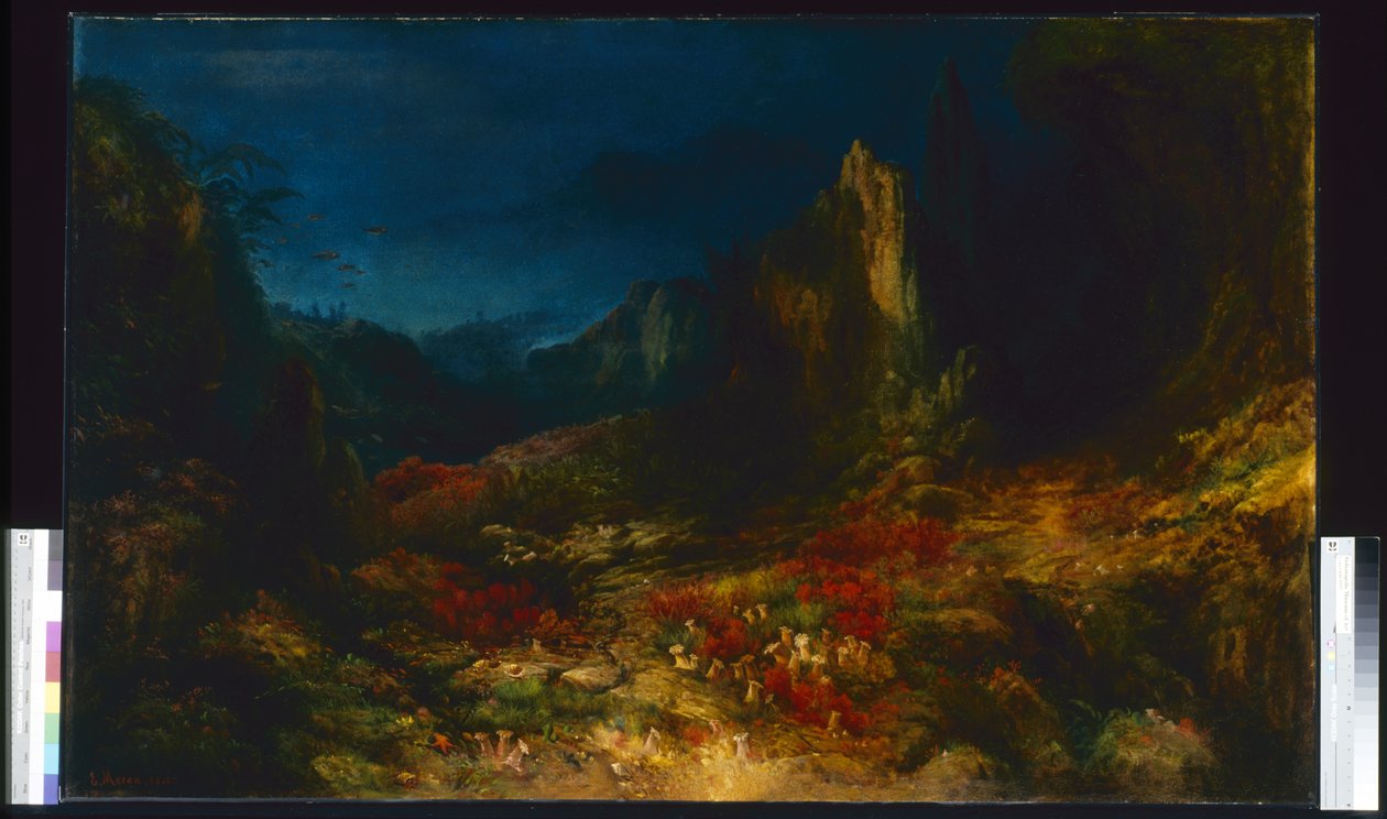 El valle en el mar (óleo sobre lienzo) de Edward Moran