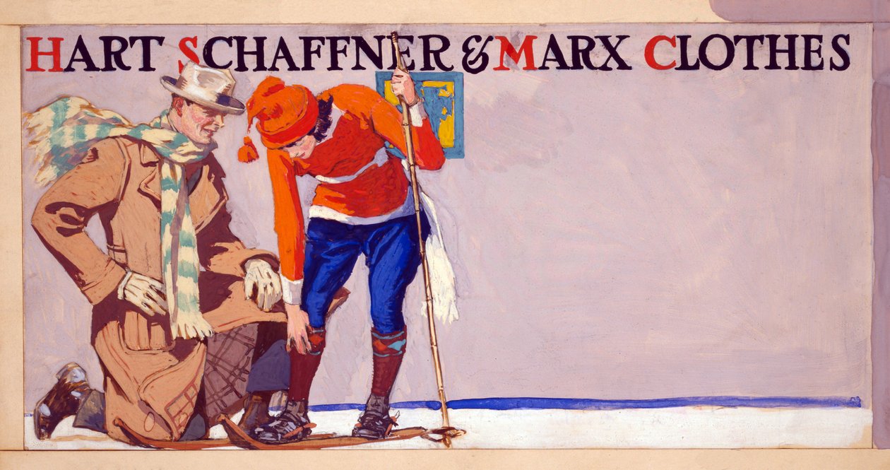 Anuncio de ropa Hart, Schaffner & Marx, pub. 1900 de Edward Penfield