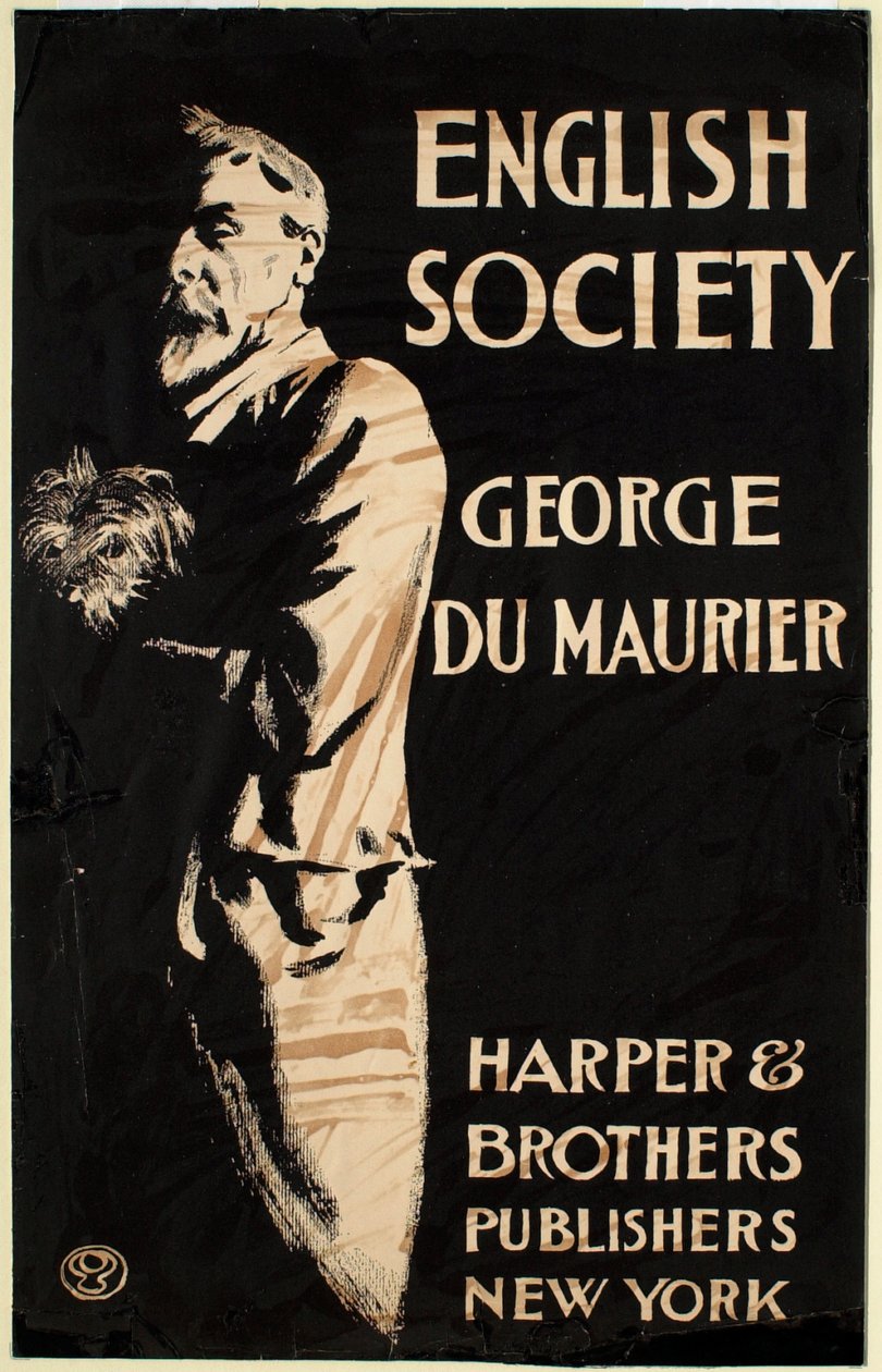 Sociedad inglesa, de George du Maurier, Harper & Brothers, editores de Edward Penfield